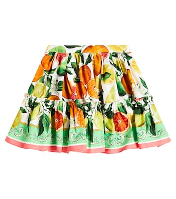 Jupe imprimée en coton | Dolce&Gabbana Kids