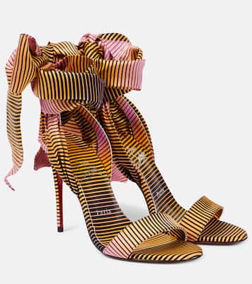 Sandale Du Désert 100 crêpe satin sandals | Christian Louboutin