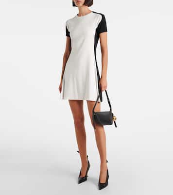 Vestido de jersey de algodón con logo | Courrèges