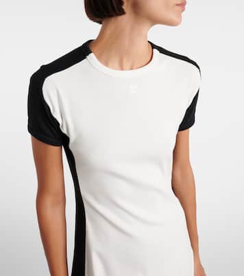 Vestido de jersey de algodón con logo | Courrèges