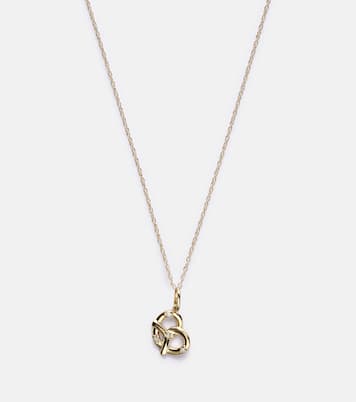 Collier Salt To My Pretzel en or 10 ct et diamants | Stone and Strand