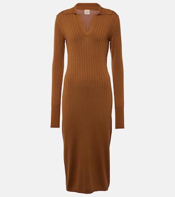 Robe midi en soie et coton | Tod's