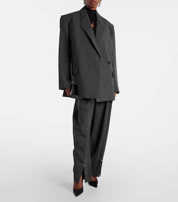 Blazer oversize en laine vierge | Mugler