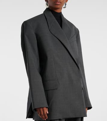 Blazer oversize en laine vierge | Mugler