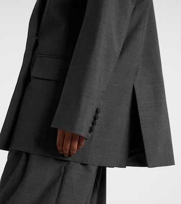 Blazer oversize en laine vierge | Mugler