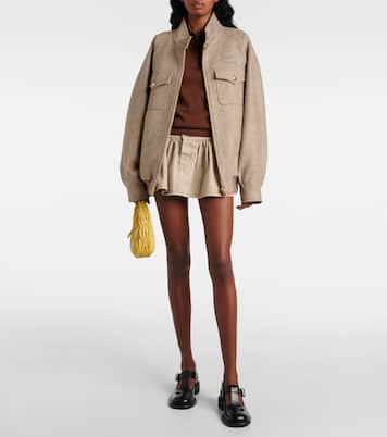 Scarpe in pelle con cut-out | Miu Miu