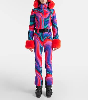 La Fête faux fur-trimmed ski suit | Goldbergh
