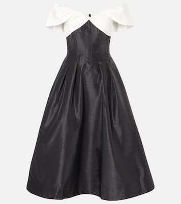 Abito midi Eliza con scollo bardot | Rebecca Vallance