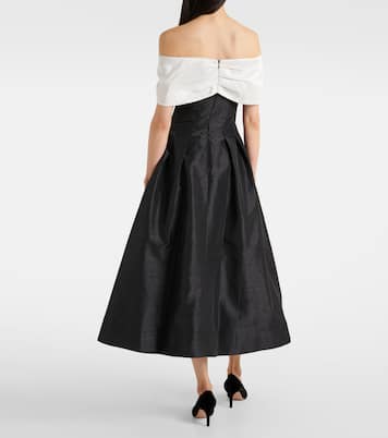 Abito midi Eliza con scollo bardot | Rebecca Vallance