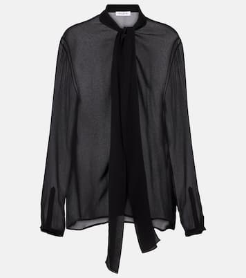 Blusa in georgette con fiocco | Alaïa