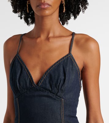 Vestido corto Crush de denim | Zimmermann