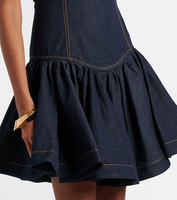 Vestido corto Crush de denim | Zimmermann