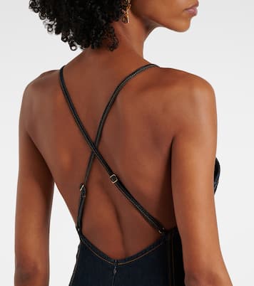 Vestido corto Crush de denim | Zimmermann