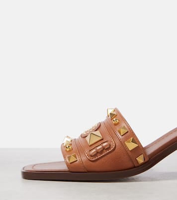 Plaster Caster 60 studded leather mules | Valentino Garavani