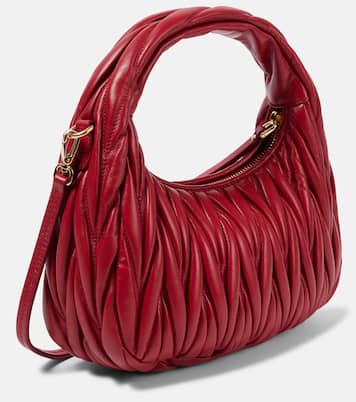 Wander Small matelassé leather tote bag | Miu Miu