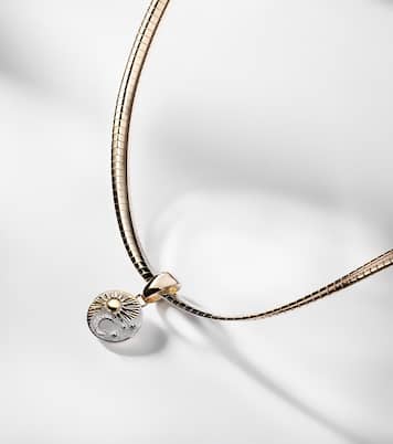 Collier Balance - Foundational Keys en or jaune et blanc 18 ct et diamants | FoundRae