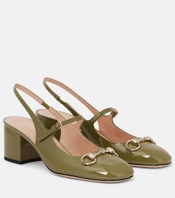Mary-Jane-Pumps Horsebit 55 aus Lackleder | Gucci