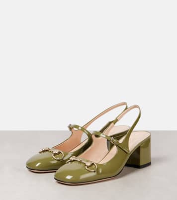 Mary-Jane-Pumps Horsebit 55 aus Lackleder | Gucci