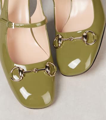 Mary-Jane-Pumps Horsebit 55 aus Lackleder | Gucci