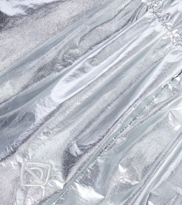 Printed shirred metallic shorts | Jellymallow