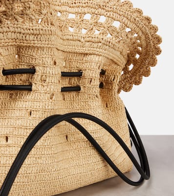 Pochette Flamenco Medium en raphia | Loewe