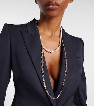 Faux pearl necklace | McQueen
