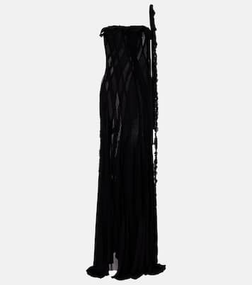 Draped one-shoulder gown | Blumarine