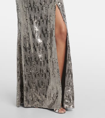 Sequined strapless gown | Elie Saab