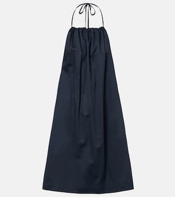 Yoko gathered cotton minidress | Leset
