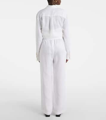 Aurelia linen wide-leg pants | Asceno