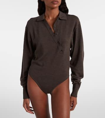 Twisted wool polo bodysuit | Jacquemus