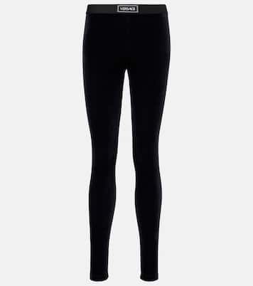 Leggings de jersey con logo | Versace