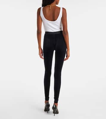 Leggings de jersey con logo | Versace