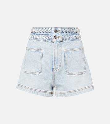 Elijah high-rise denim shorts | Veronica Beard