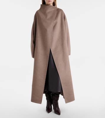 Leroy wool-blend wrap coat | The Frankie Shop