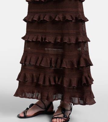 Gonna lunga Hypnotic con ruches | Zimmermann