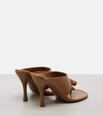 Toggle 90 leather thong sandals | Loewe