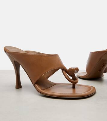 Toggle 90 leather thong sandals | Loewe