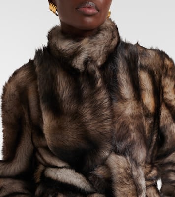 Elsa shearling wrap coat | Nour Hammour