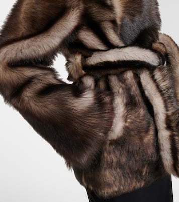 Elsa shearling wrap coat | Nour Hammour