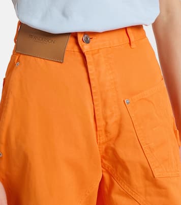 Jeans rectos de tiro alto bordados | JW Anderson