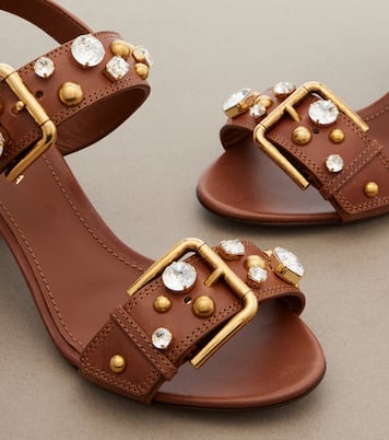 Sandalias Keira de piel adornadas | Dolce&Gabbana