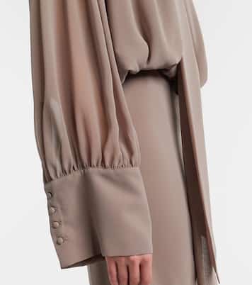 Scarf-detail maxi dress | Rotate