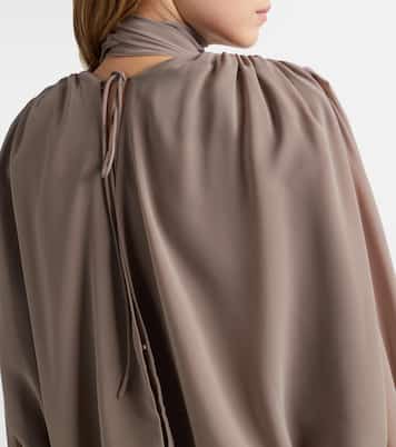 Scarf-detail maxi dress | Rotate