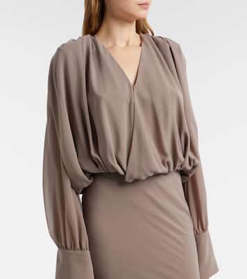 Scarf-detail maxi dress | Rotate