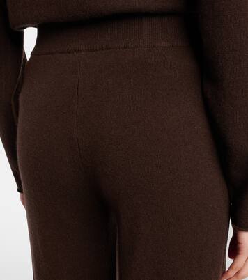 بنطلون واسع من الصوف والكشمير | Jardin des Orangers