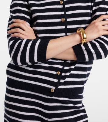 Striped cashmere cardigan | Jardin des Orangers