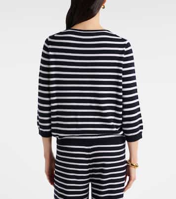 Striped cashmere cardigan | Jardin des Orangers
