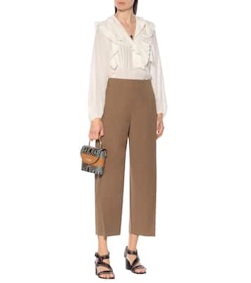 Candice croc-effect leather sandals | Chloé