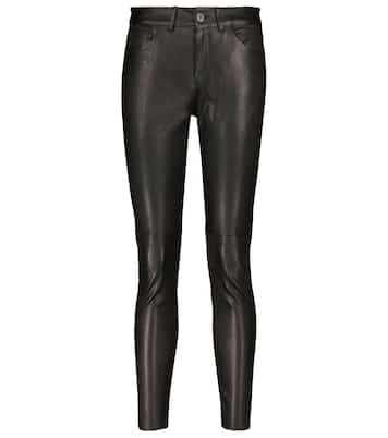 Mid-rise skinny leather pants | 3x1 N.Y.C.